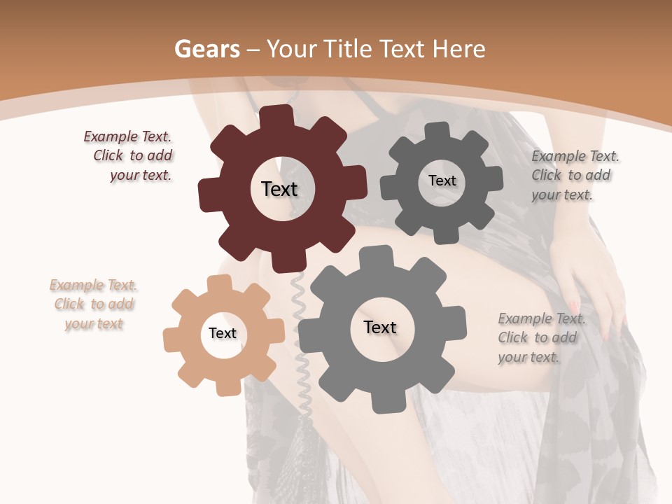 Expression Hold Flirt PowerPoint Template