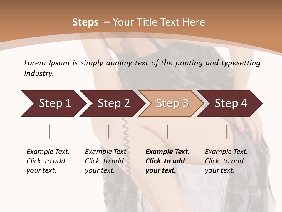 Expression Hold Flirt PowerPoint Template