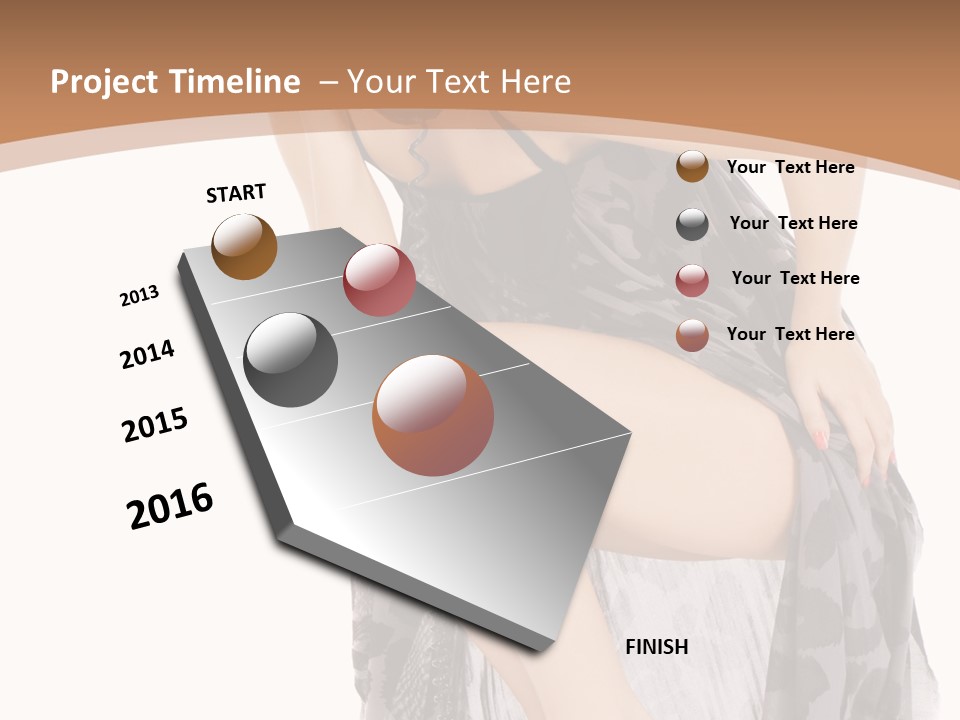 Expression Hold Flirt PowerPoint Template