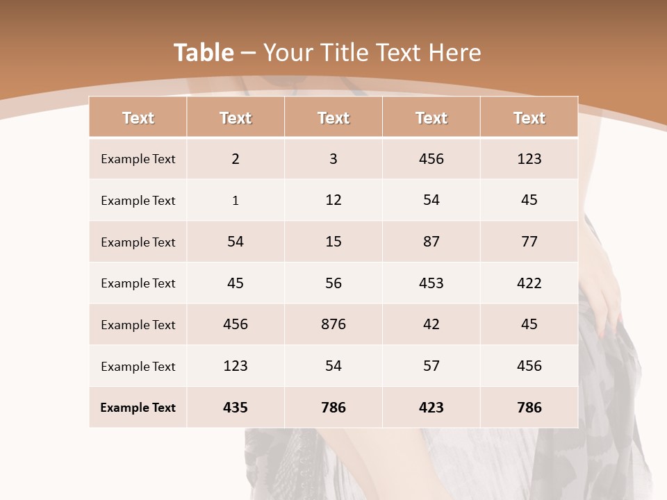 Expression Hold Flirt PowerPoint Template
