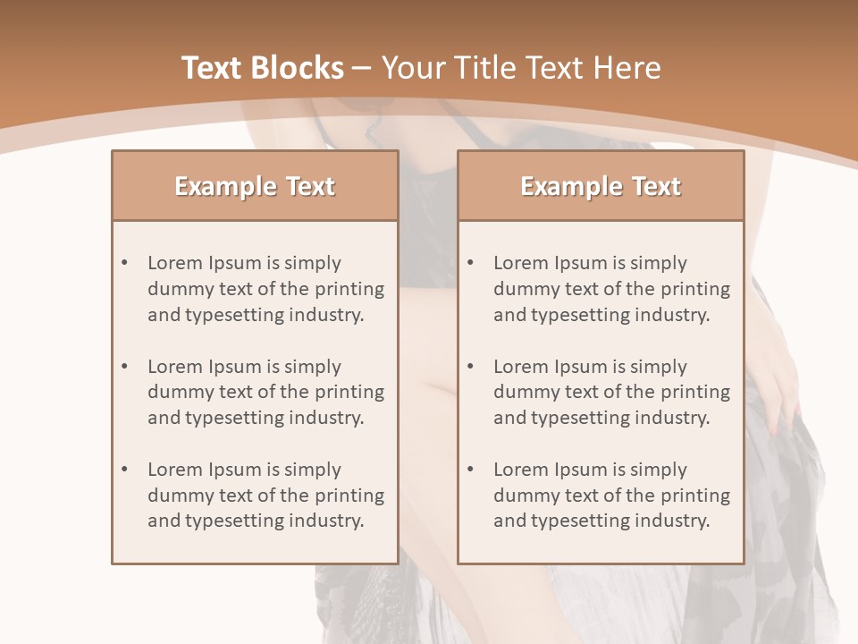 Expression Hold Flirt PowerPoint Template