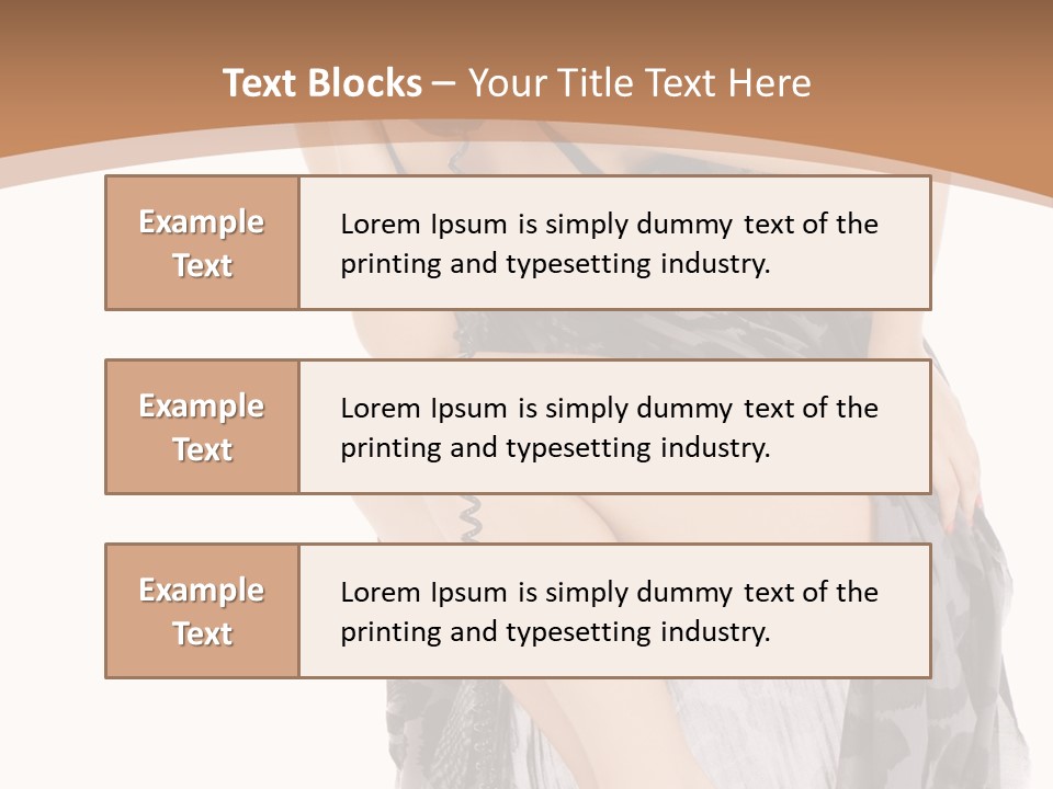 Expression Hold Flirt PowerPoint Template