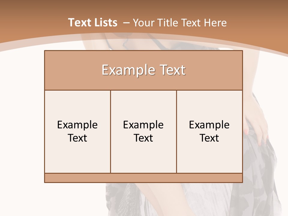 Expression Hold Flirt PowerPoint Template