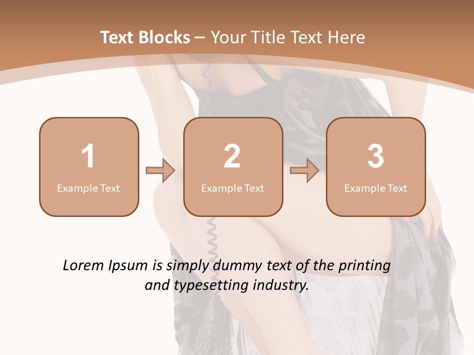 Expression Hold Flirt PowerPoint Template