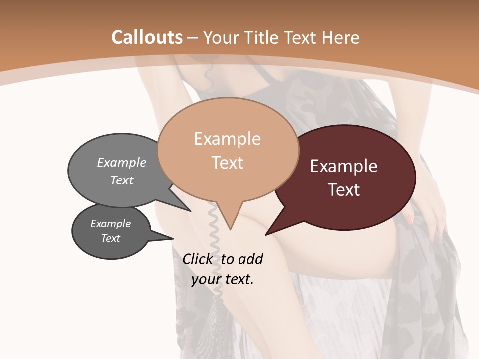 Expression Hold Flirt PowerPoint Template