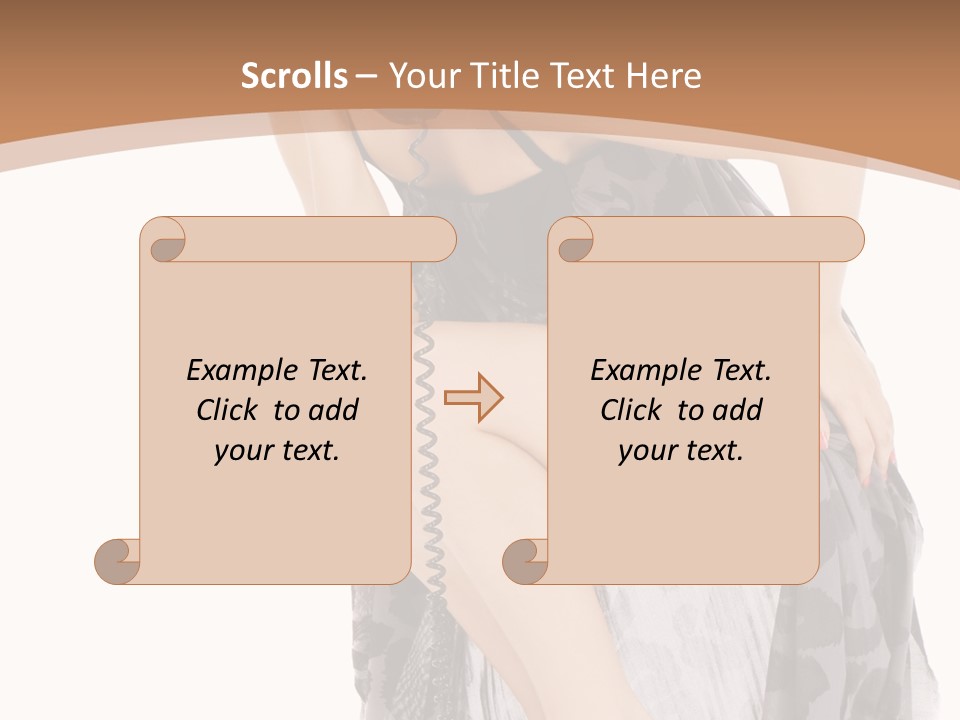 Expression Hold Flirt PowerPoint Template