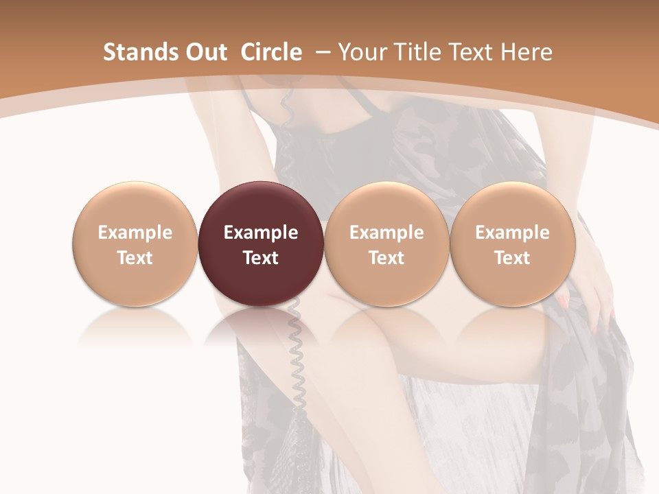 Expression Hold Flirt PowerPoint Template