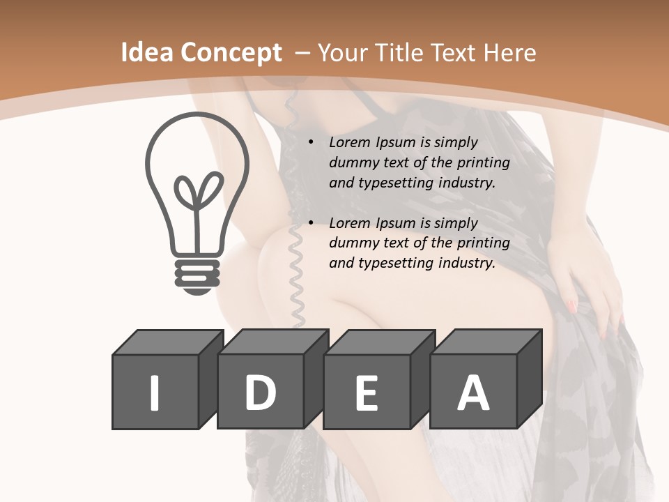 Expression Hold Flirt PowerPoint Template