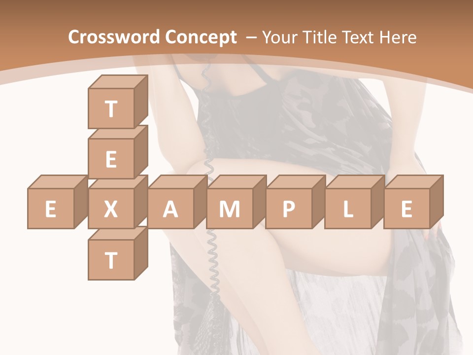 Expression Hold Flirt PowerPoint Template