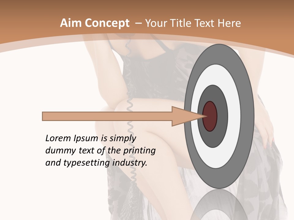 Expression Hold Flirt PowerPoint Template