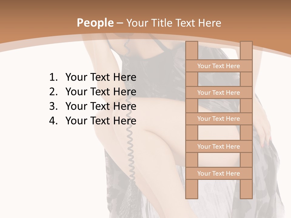 Expression Hold Flirt PowerPoint Template