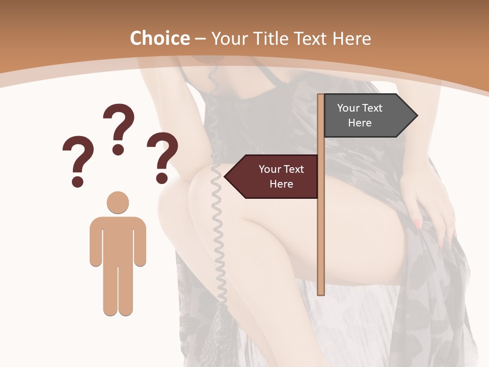 Expression Hold Flirt PowerPoint Template
