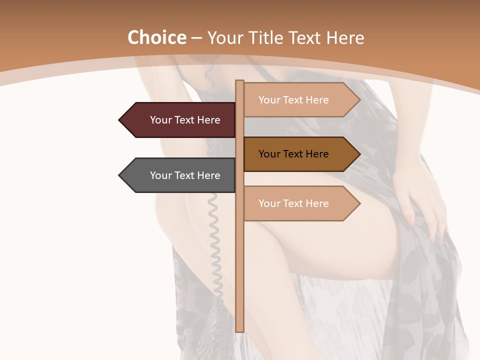Expression Hold Flirt PowerPoint Template