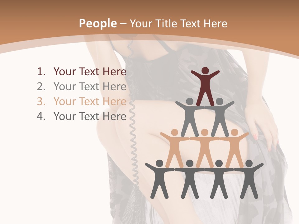 Expression Hold Flirt PowerPoint Template