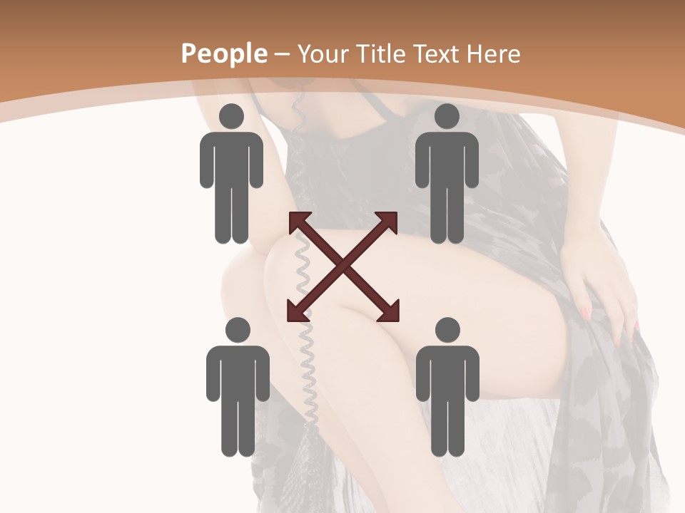 Expression Hold Flirt PowerPoint Template