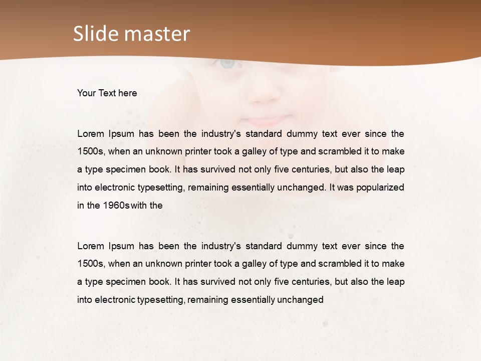 Boy Caucasian Background PowerPoint Template