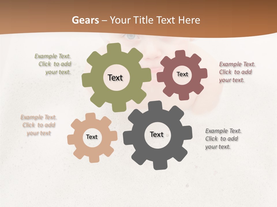 Boy Caucasian Background PowerPoint Template