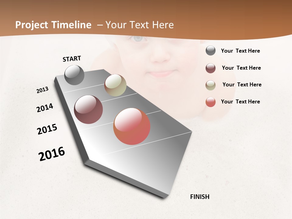 Boy Caucasian Background PowerPoint Template