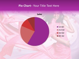Woman Joyful Smiling PowerPoint Template