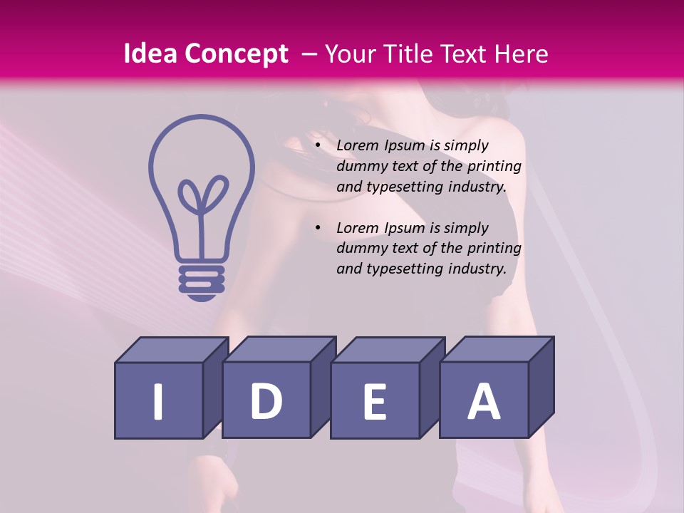 Listening Pretty Sound PowerPoint Template