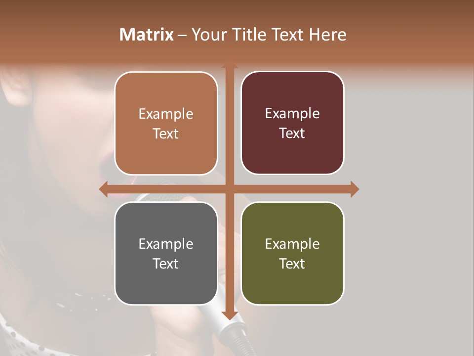 Caucasian Pretty Girl PowerPoint Template