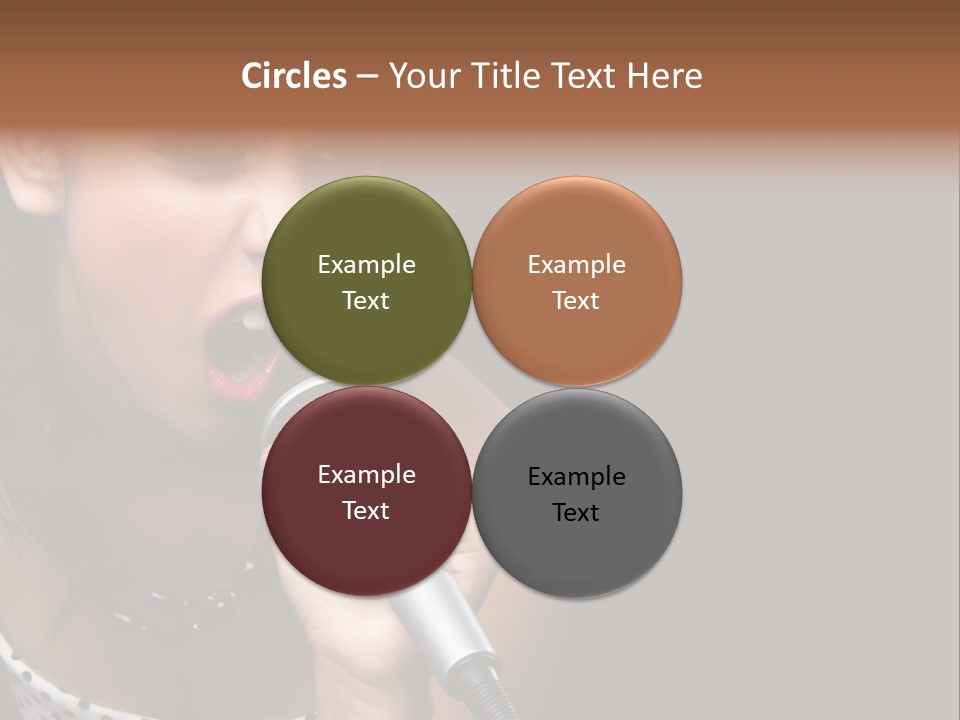 Caucasian Pretty Girl PowerPoint Template