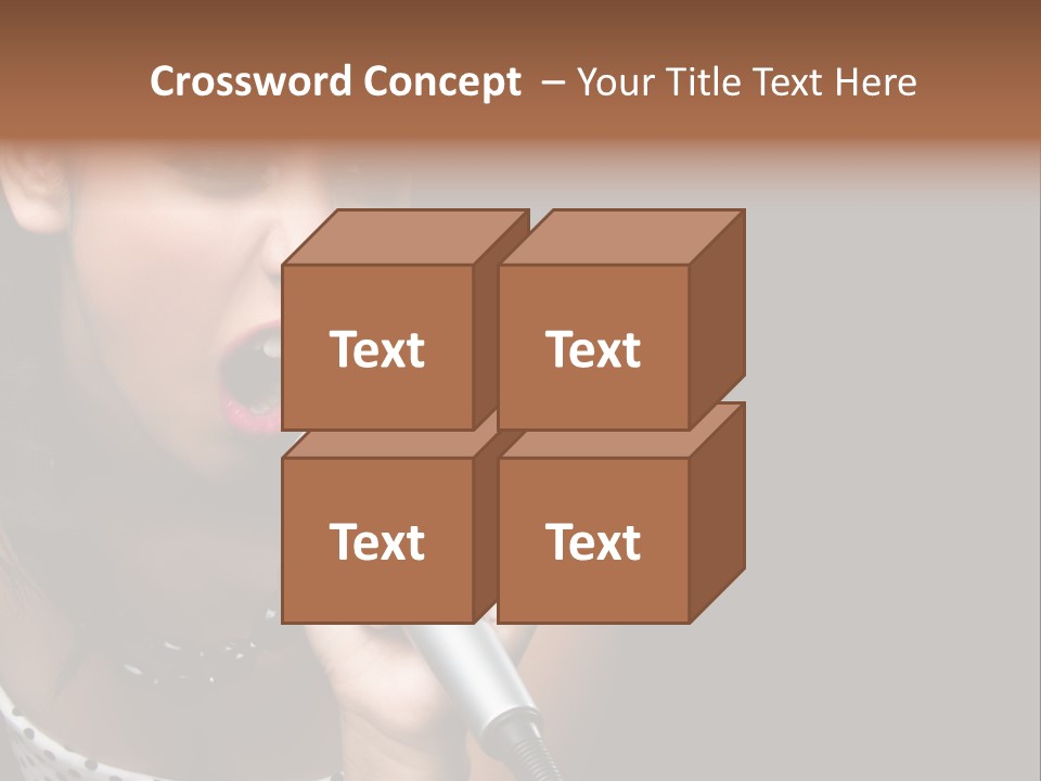 Caucasian Pretty Girl PowerPoint Template