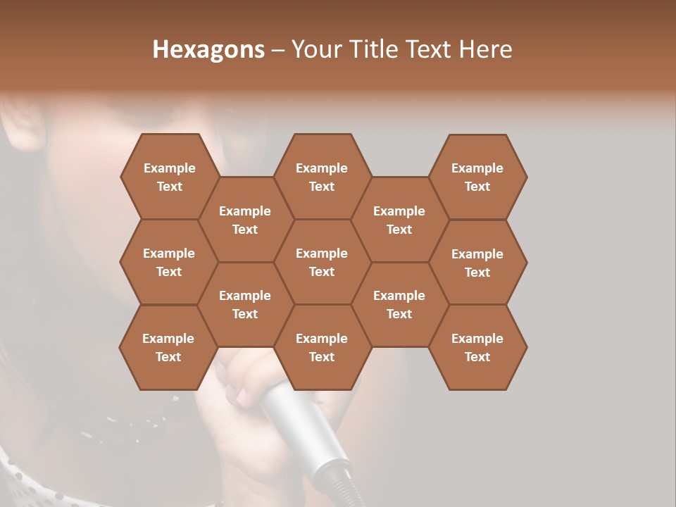 Caucasian Pretty Girl PowerPoint Template