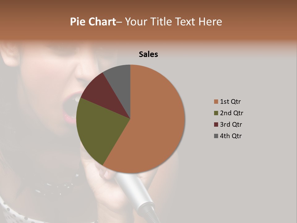 Caucasian Pretty Girl PowerPoint Template