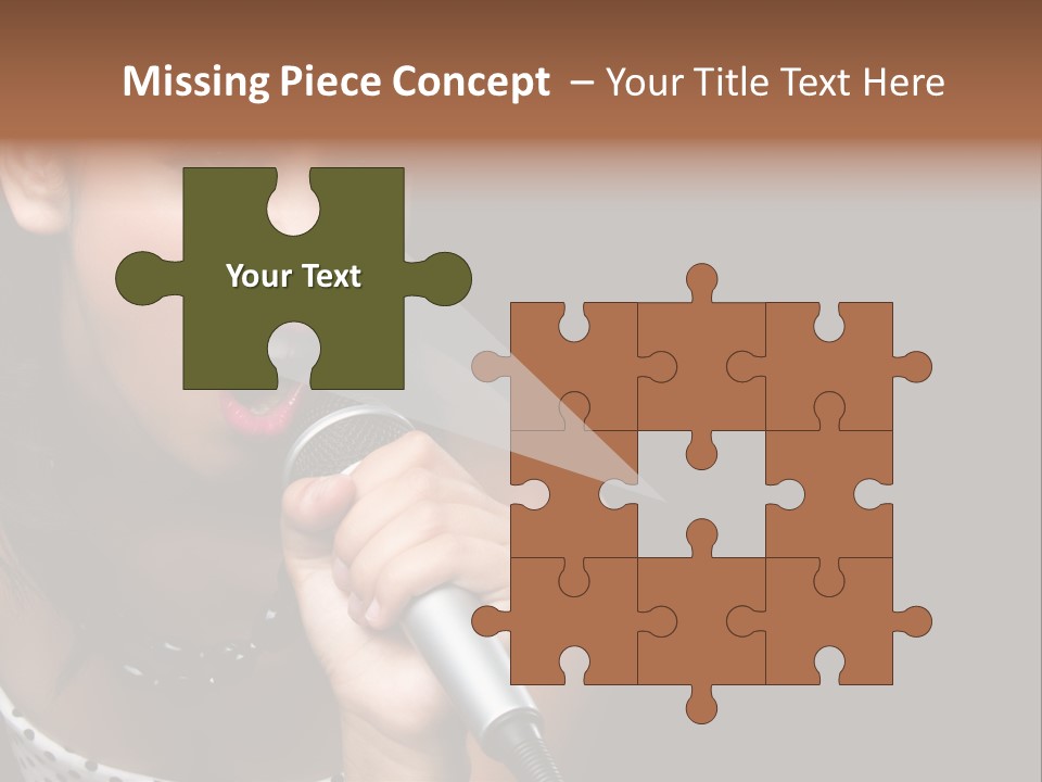 Caucasian Pretty Girl PowerPoint Template