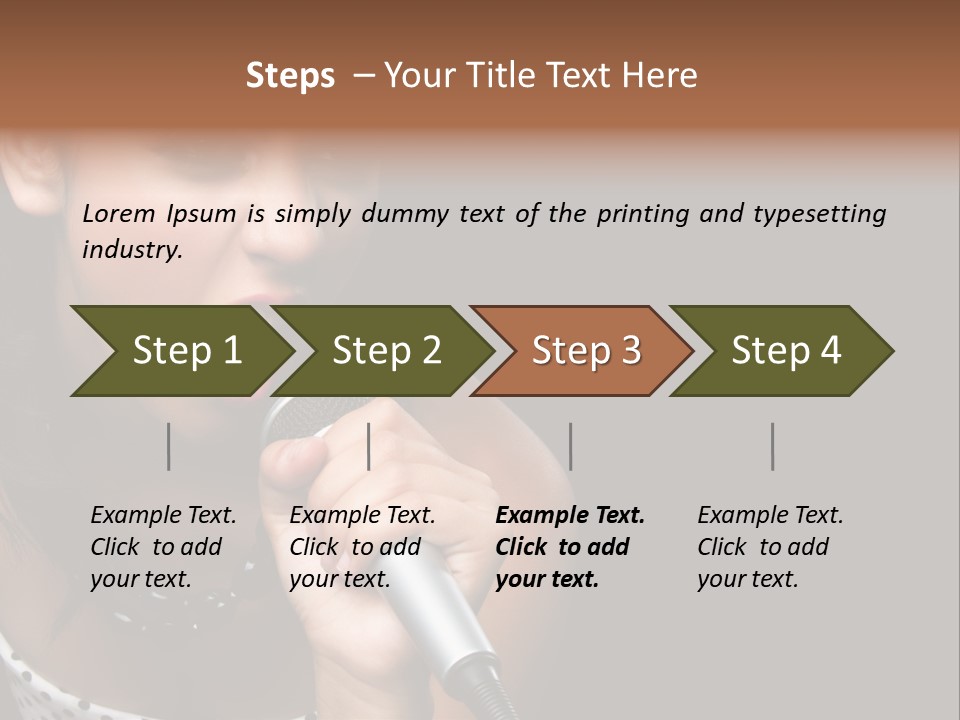 Caucasian Pretty Girl PowerPoint Template