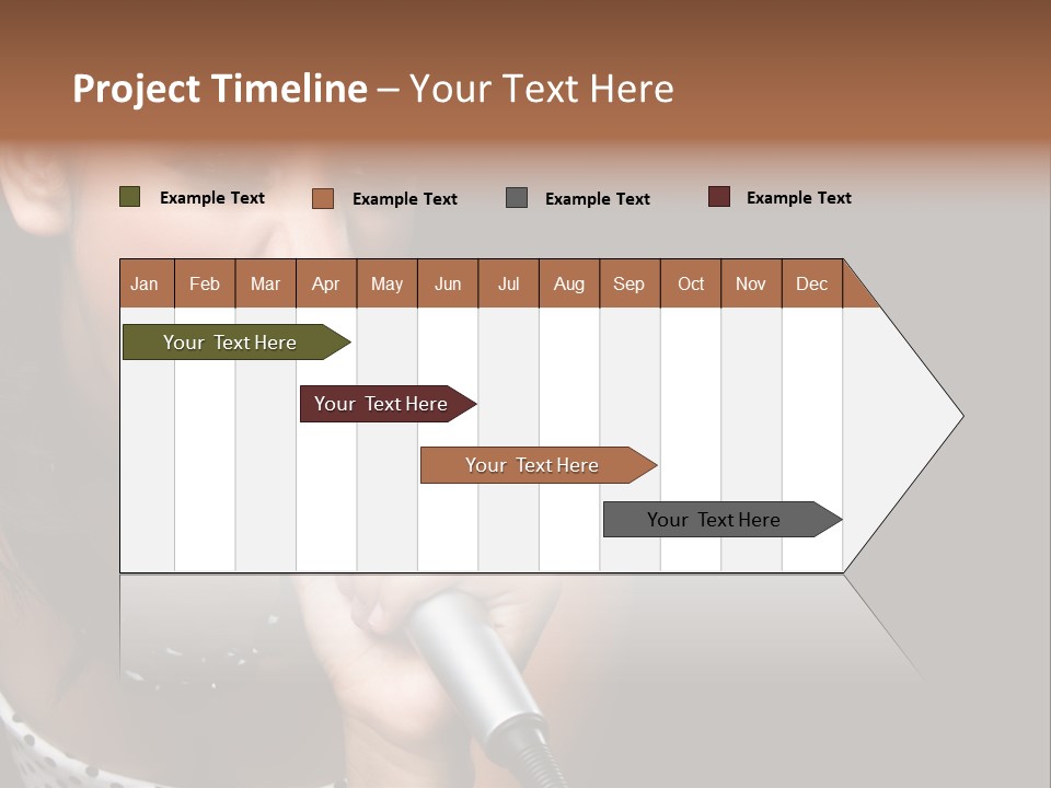 Caucasian Pretty Girl PowerPoint Template