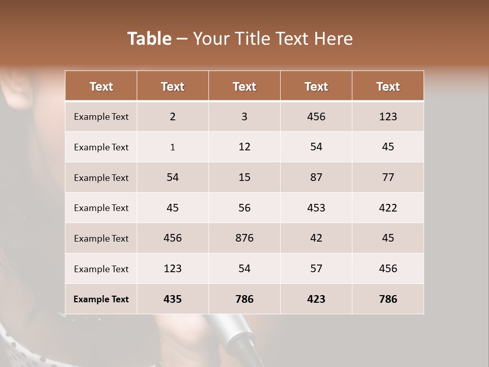 Caucasian Pretty Girl PowerPoint Template