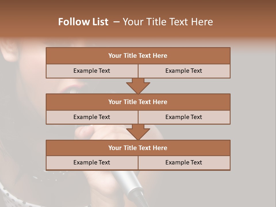 Caucasian Pretty Girl PowerPoint Template