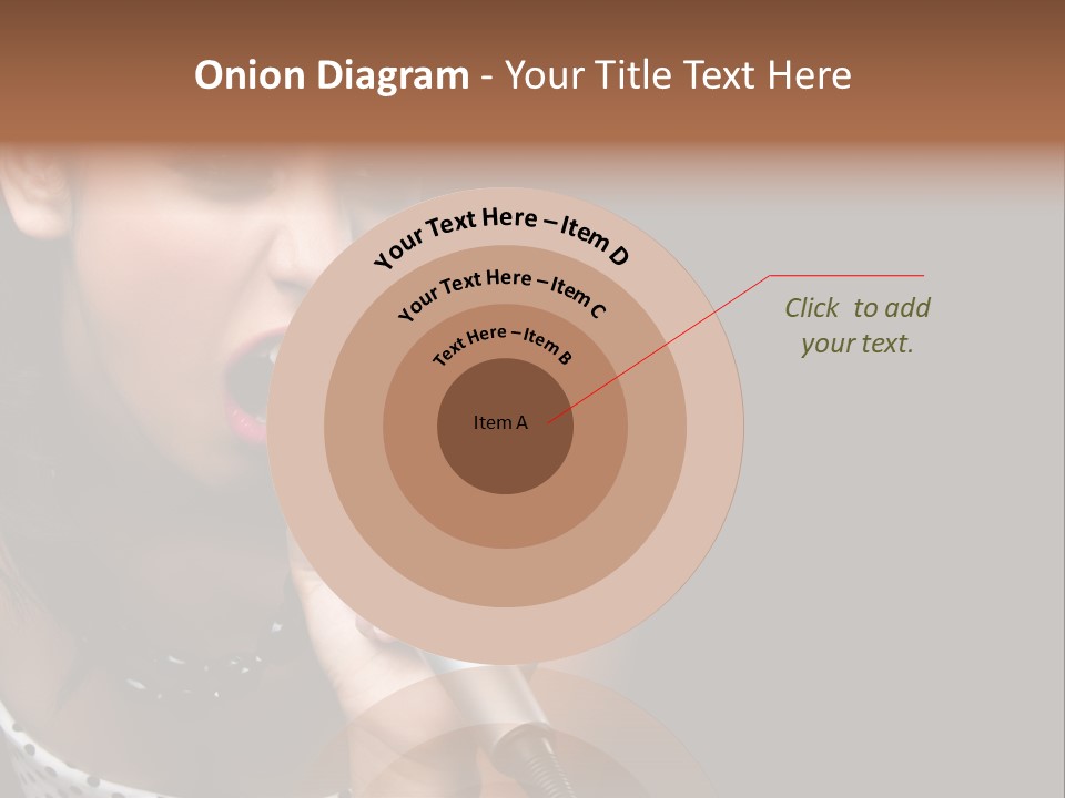 Caucasian Pretty Girl PowerPoint Template