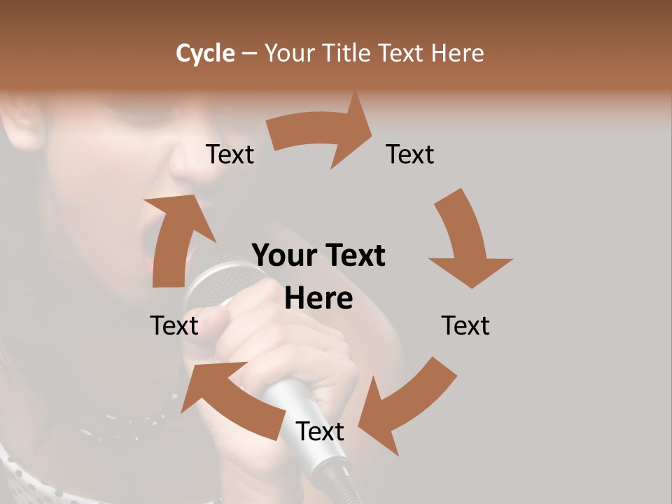 Caucasian Pretty Girl PowerPoint Template