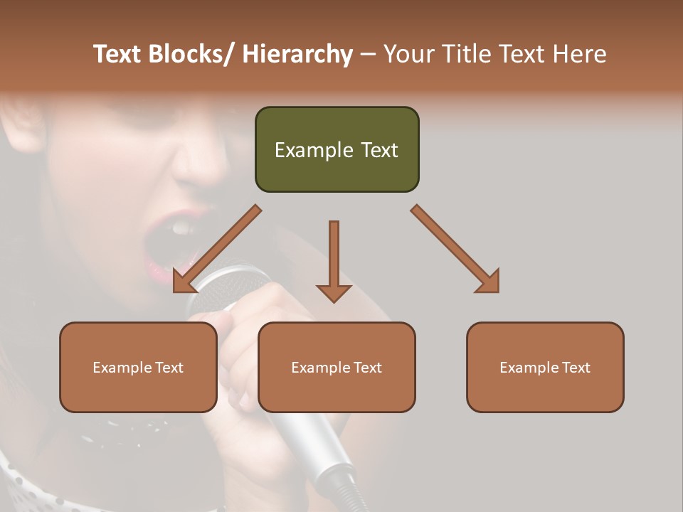 Caucasian Pretty Girl PowerPoint Template