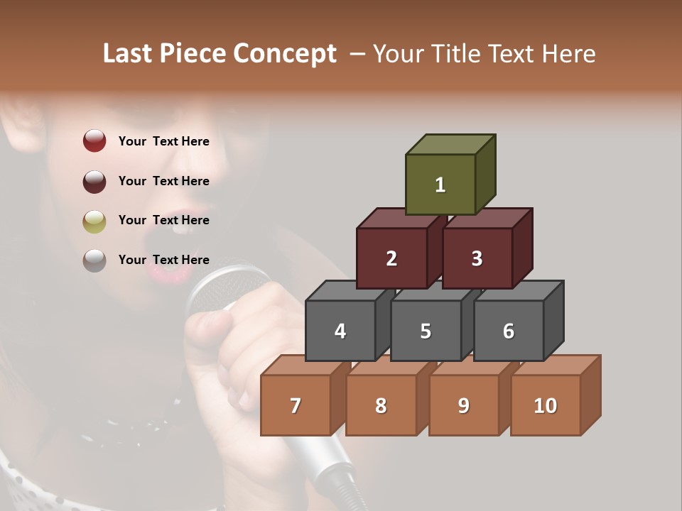 Caucasian Pretty Girl PowerPoint Template