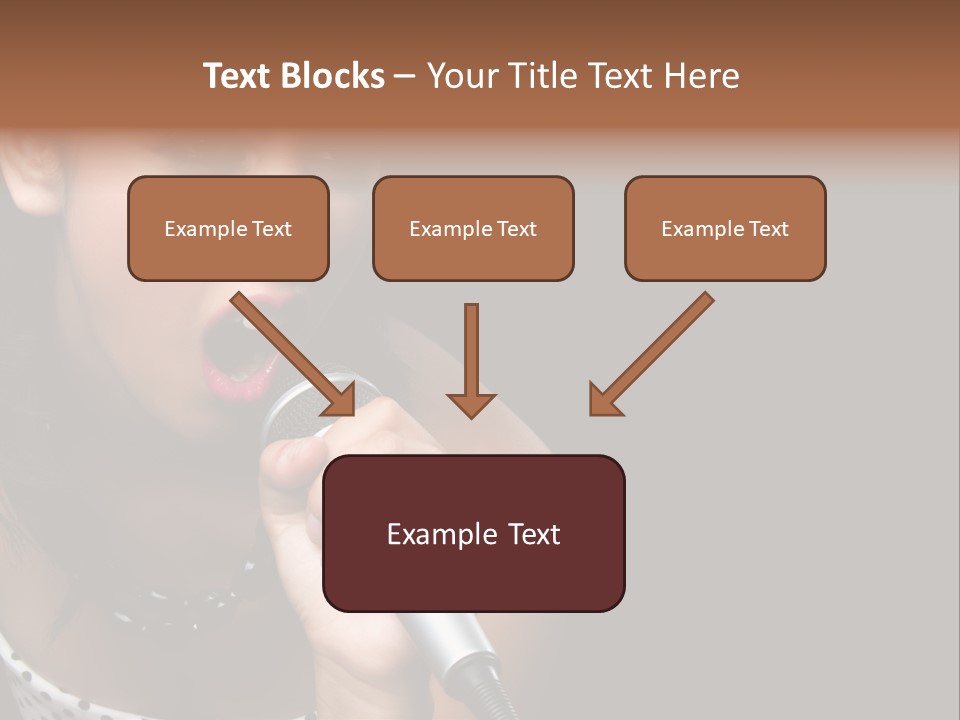 Caucasian Pretty Girl PowerPoint Template