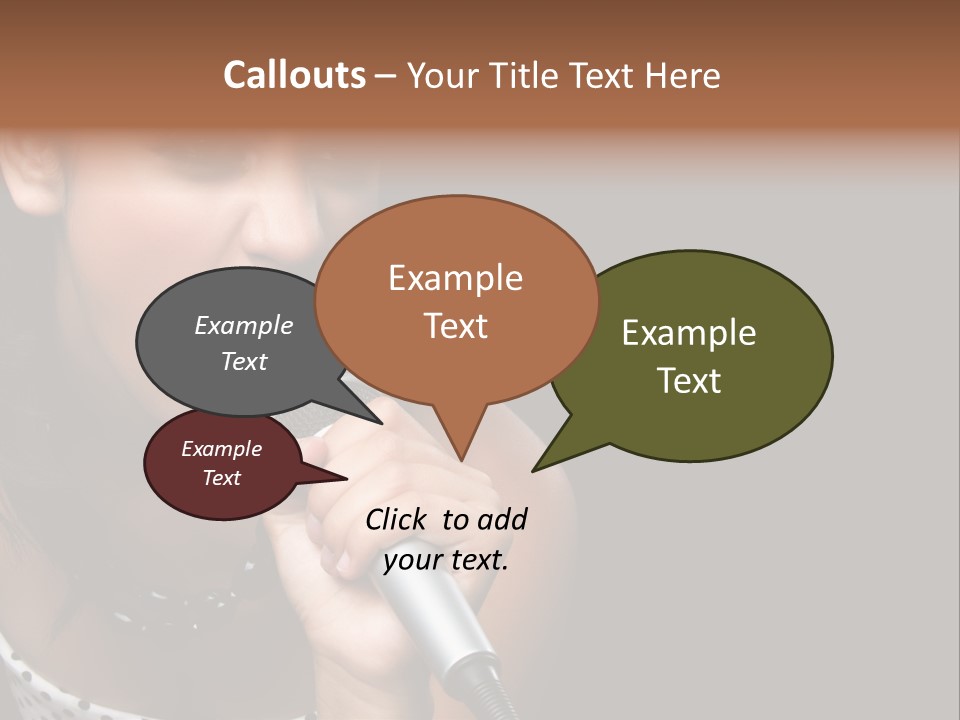 Caucasian Pretty Girl PowerPoint Template