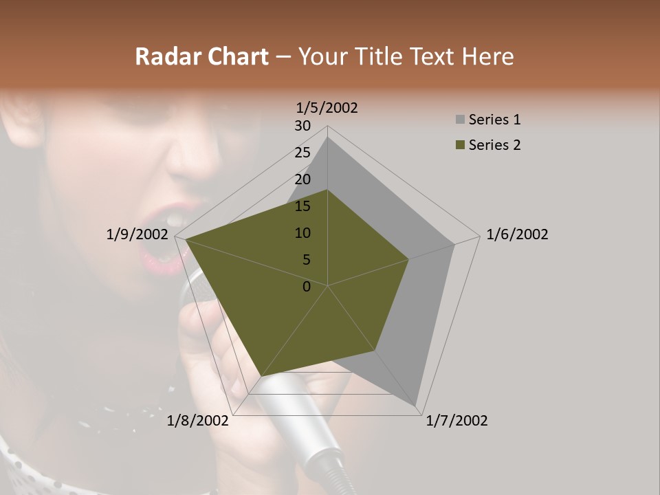 Caucasian Pretty Girl PowerPoint Template