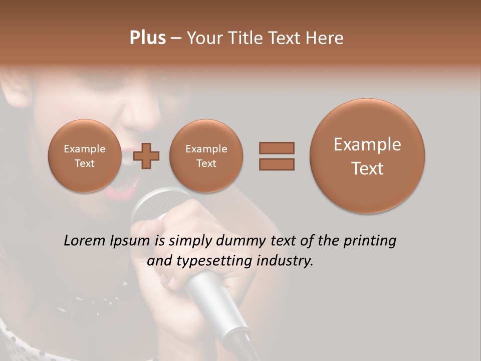 Caucasian Pretty Girl PowerPoint Template