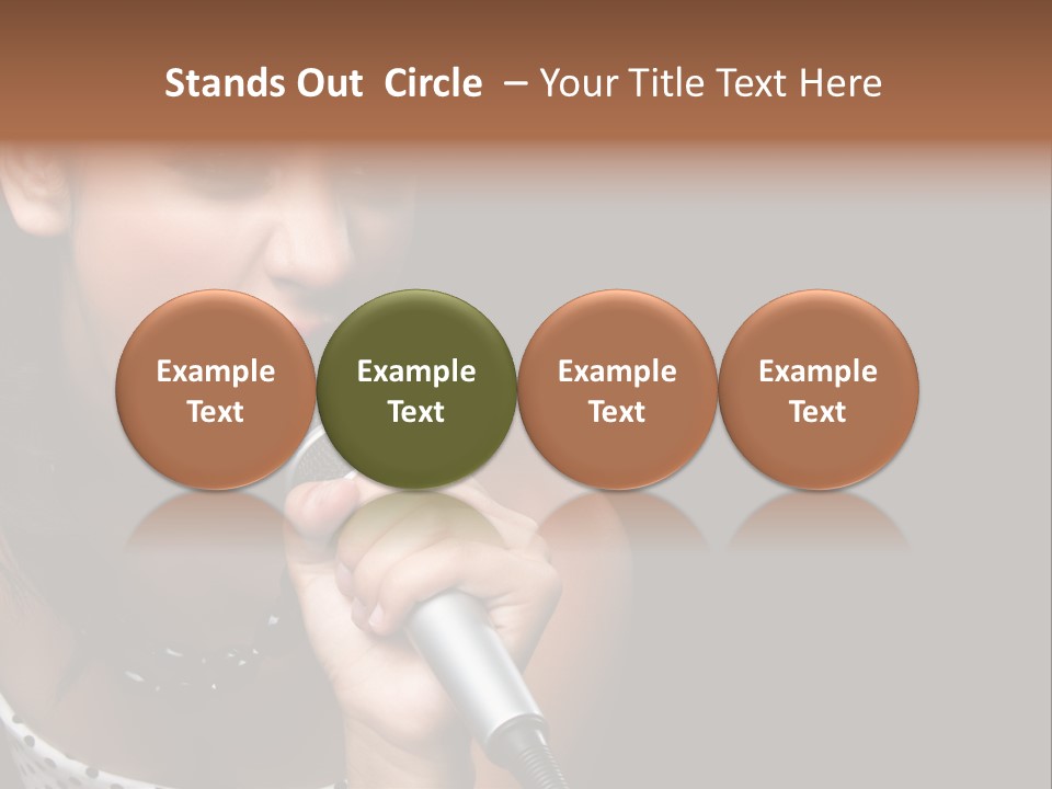 Caucasian Pretty Girl PowerPoint Template