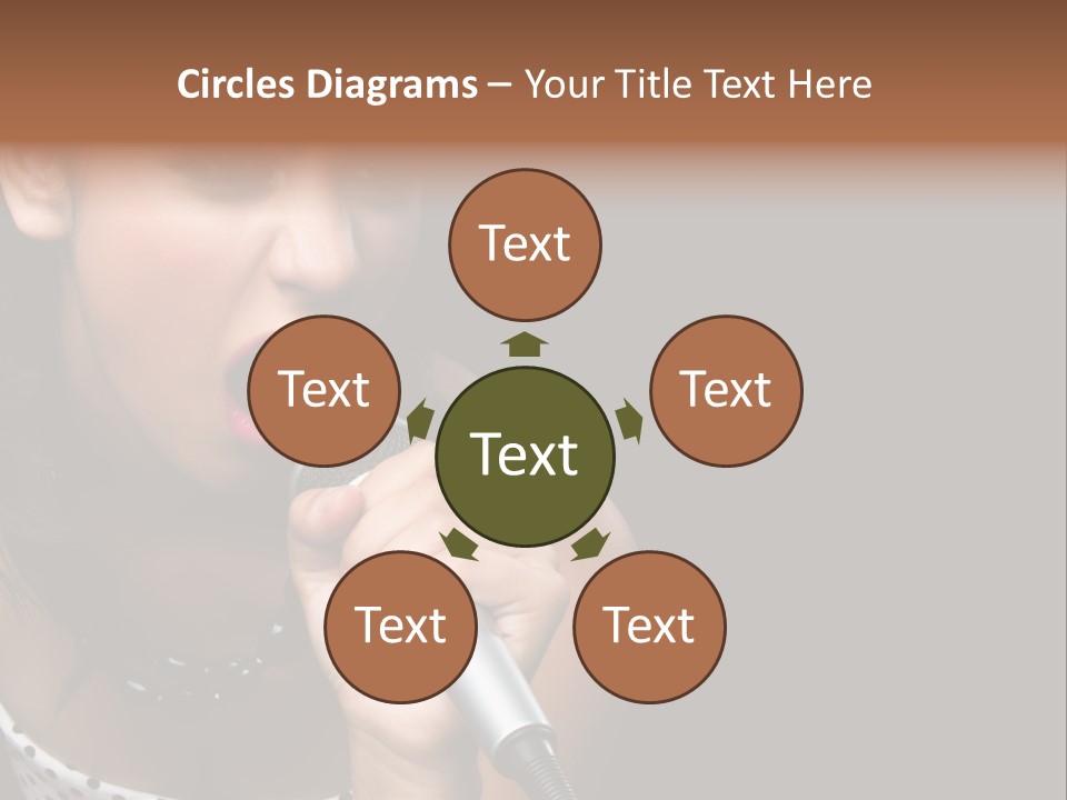 Caucasian Pretty Girl PowerPoint Template