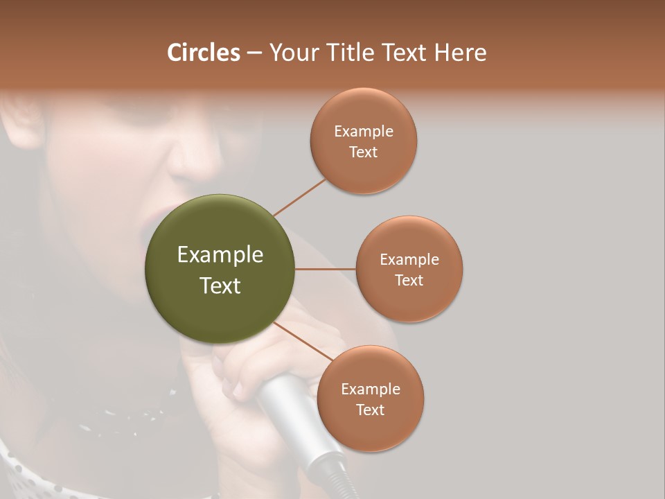 Caucasian Pretty Girl PowerPoint Template