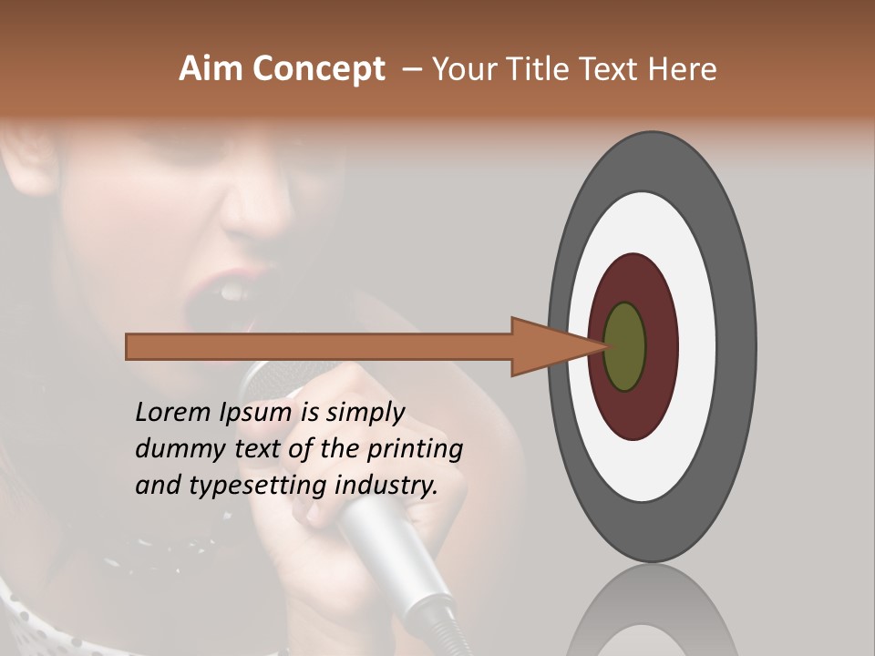 Caucasian Pretty Girl PowerPoint Template