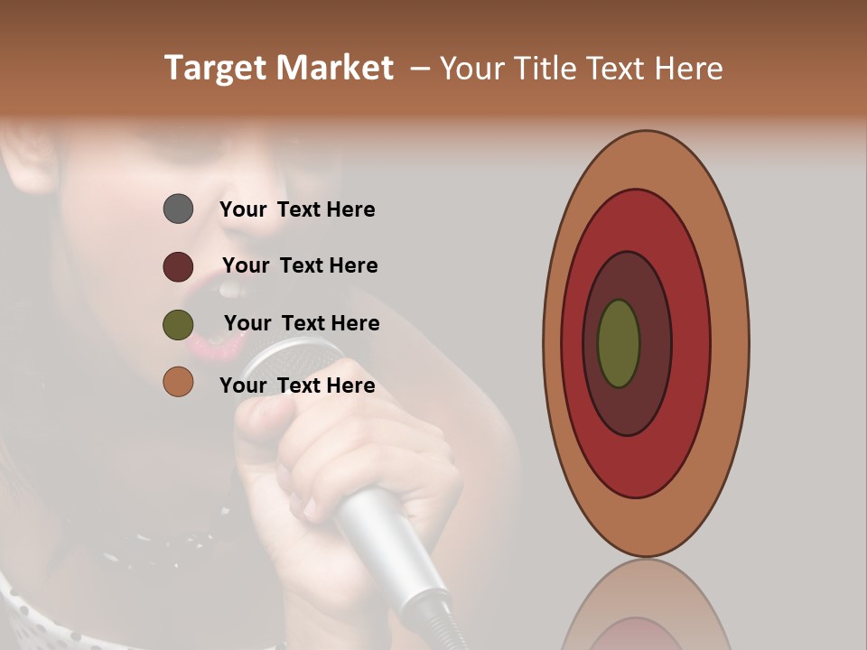 Caucasian Pretty Girl PowerPoint Template