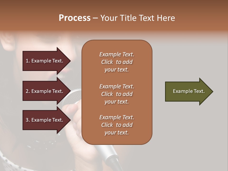 Caucasian Pretty Girl PowerPoint Template