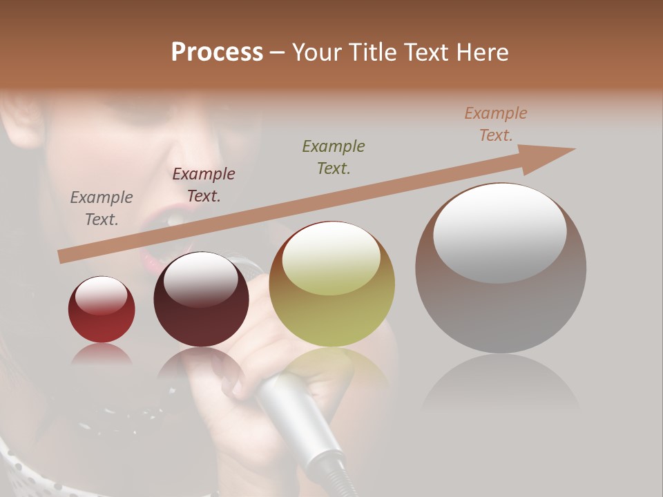 Caucasian Pretty Girl PowerPoint Template