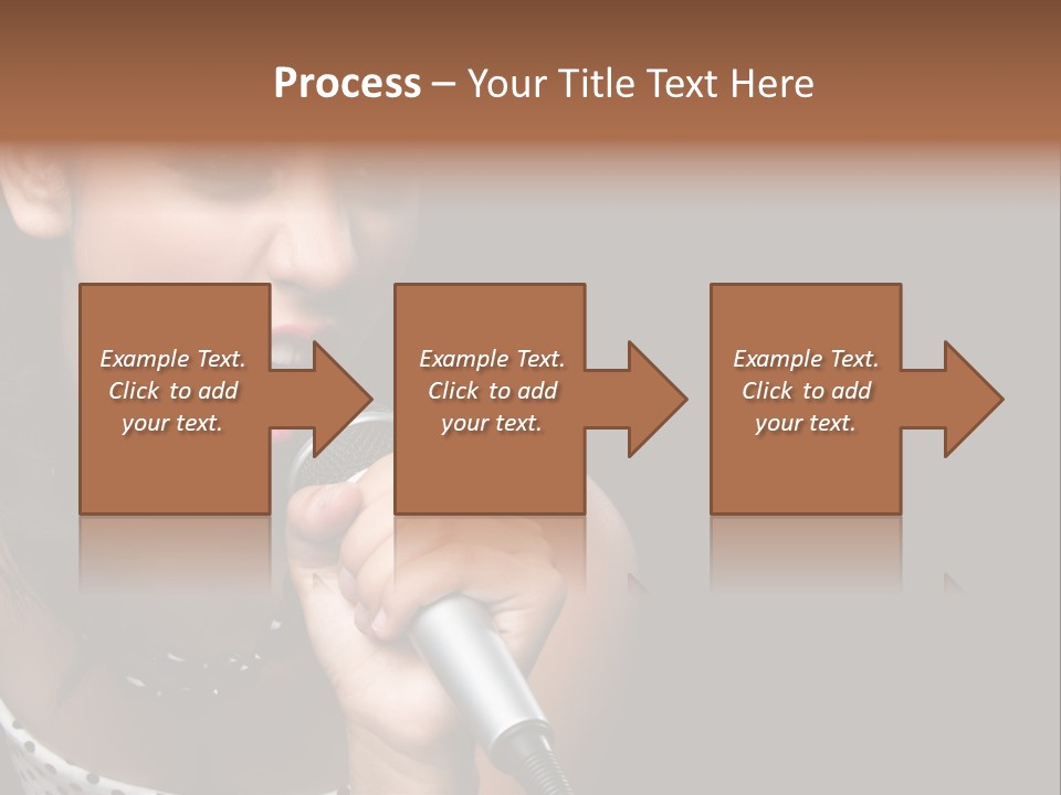 Caucasian Pretty Girl PowerPoint Template